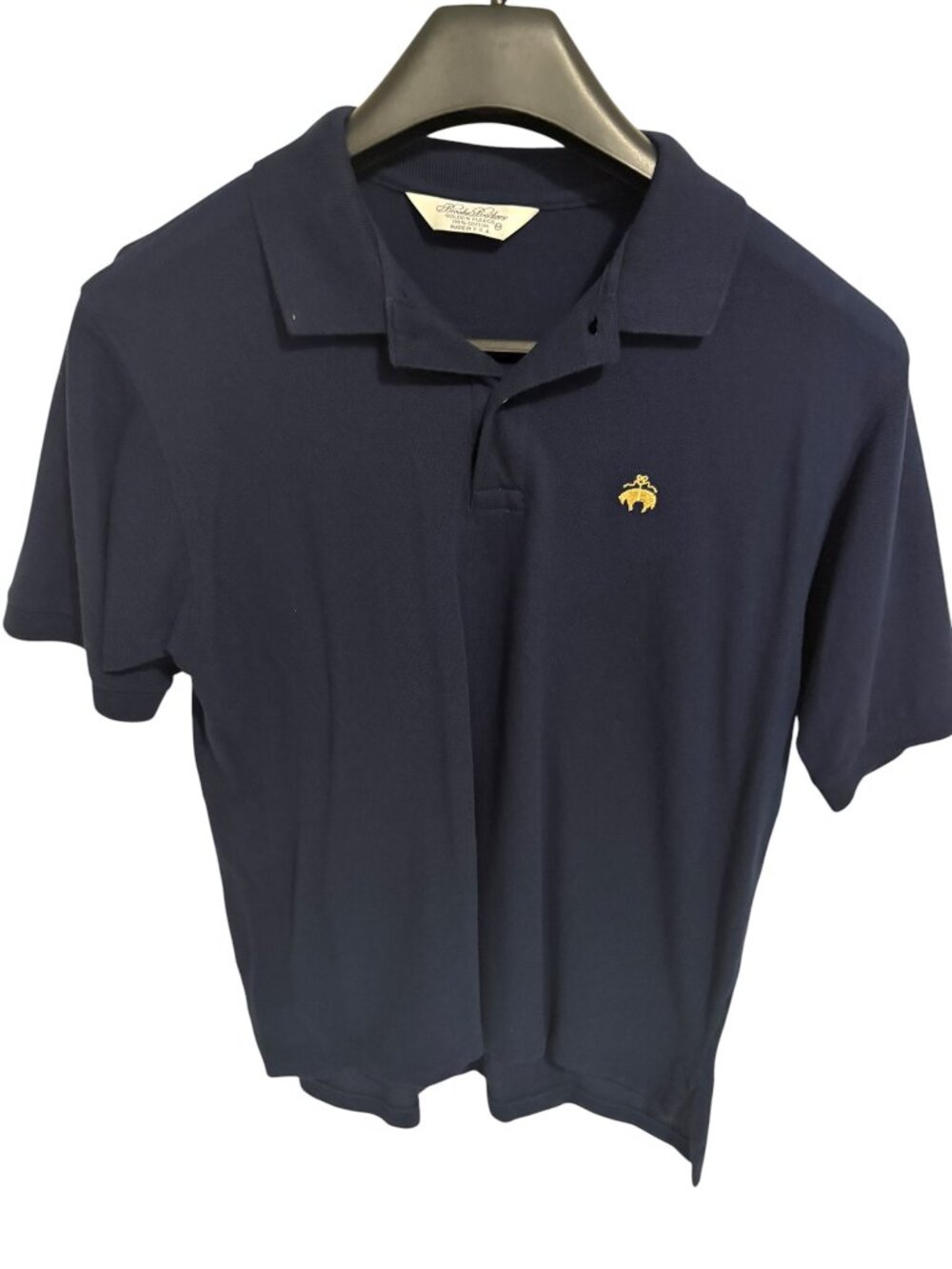 BROOKS BROTHERS Shirt Mens M Golden Fleece Polo Golf Pique Cotton Blue
